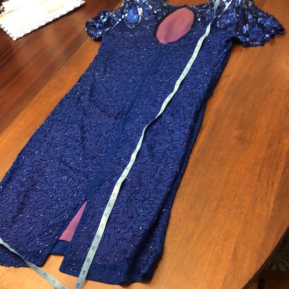 Stunning vintage Silk Studio beaded dress 10P - Picture 13 of 13